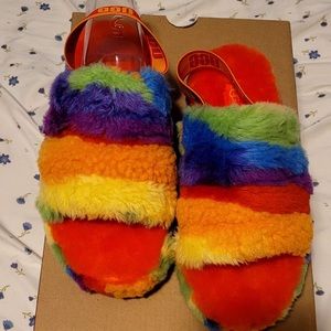 New Ugg fluffy kids Slide US5Y